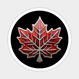 Red Canadian Maple Leaf Magnet